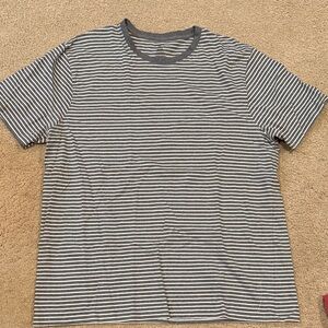 Jockey Black and White Striped Men's Tee